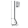 Nerezový stĺp 42.4 x 2.6 mm